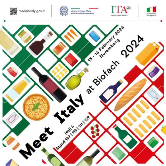 ITA – Italian Trade Agency bringt italienischen Bio-Genuss auf die BIOFACH 2024
